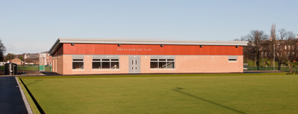 The clubhouse for Brock Bowling Club